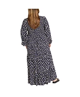 City Chic Plus Jayden Print Maxi Dress