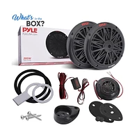 Pyle 6.5'' Marine Component Speakers, 200W, 2-Way Full Range, Black (Pair)