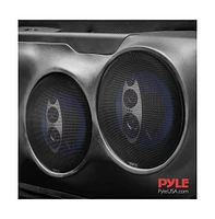 Pyle 8'' Four-Way Quadriaxial Speaker System, 500W, 4 Ohm, Blue (Pair)