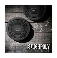 Pyle 6.5'' Two-Way Component Speaker System, 360W, Black (Pair)