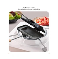 gaomon Sandwich Maker, Double-Sided Hot Dog Toaster, Nonstick Sandwich Skillet With Removable Handle, Sandwich Baking Pan For Breakfast Pancakes Omele