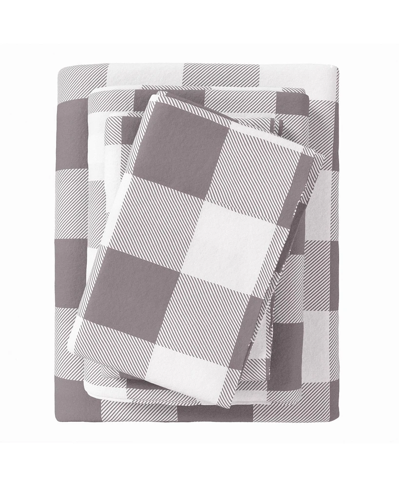 Turkish Cotton Double-Brushed Printed Flannel Bed Sheet Set 