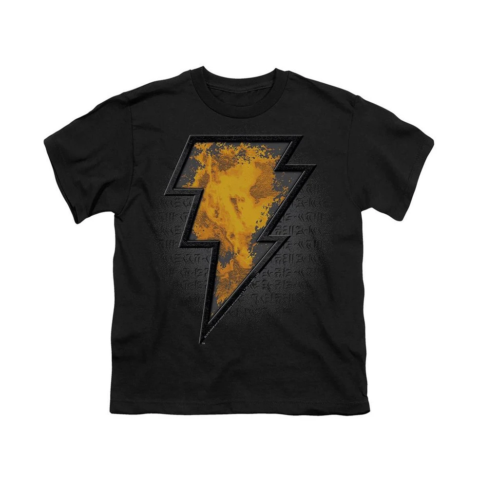 Black Adam Boys Beveled Emblem Short Sleeve Tee / T-Shirt