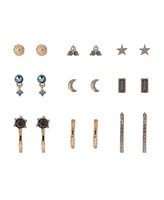 Rachel Rachel Roy 9 Pair Stud and Hoop Earring Set