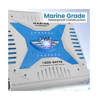 Pyle 4-Channel Marine Bluetooth Amplifier - 1000 Watt Bridgeable