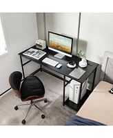 Gouun 55 Inch Computer Desk with 4 Power Outlets and Cpu Stand