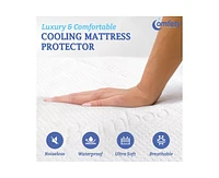 Waterproof Mattress Protector Bamboo Viscose, Ultra Soft Leak-Proof Mattress Cover - Hypoallergenic, Breathable
