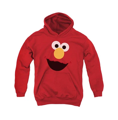 Sesame Street Boys Youth Elmo Face Pull Over Hoodie