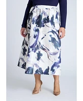 Eloquii Plus Midi Full Circle Skirt