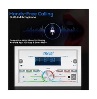 Pyle Marine Bluetooth Stereo Receiver, Double Din, 300W, Lcd Display