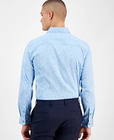 Bar Iii Men's Slim-Fit Daniel Floral Dress Shirt, Exclusively at Macy's