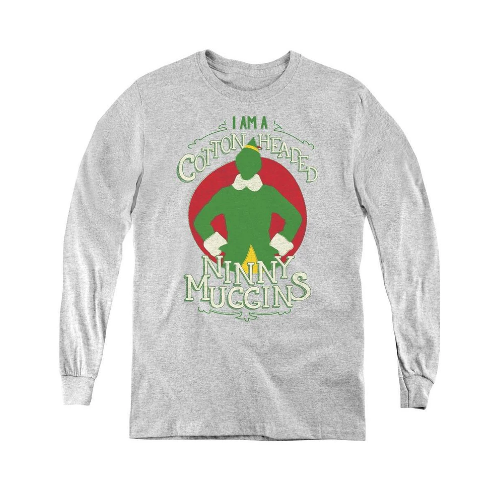 Elf Boys Youth Cotton Headed Long Sleeve Sweatshirts