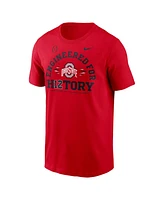 Nike Men's Scarlet Ohio State Buckeyes 2024 College Football Playoff Engineered for History T-Shirt