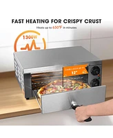 WeChef Countertop Pizza Oven Electric Pizza Maker 1300W for 12" Pizza Commercial