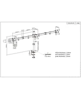 Manhattan Lcd Monitor Mount with Center Mount and Double-Link Swing Arms, 461658