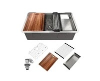 Casainc Undermount Kitchen Sink with Accessories