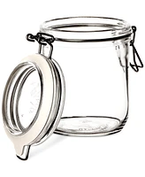 Bormioli Rocco Fido Cylinder 25.25-Oz. Glass Jars, Set of 6