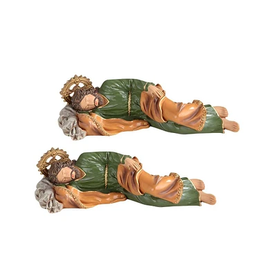 Fc Design "2-pc Set" 12"W Sleeping St. Joseph Statue Holy Figurine Statue Ornament Home Room Office Decor and Perfect Ideas for Housewarming, Holidays