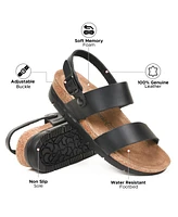 Aerothotic Tori Casual Non-Slip Comfy Leather Platform Sandals