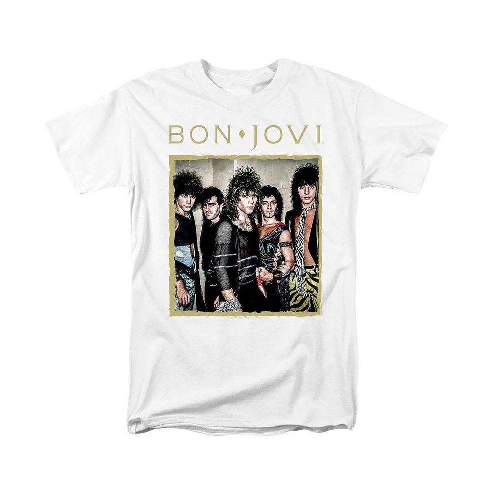 Bon Jovi Men's Framed Short Sleeve Adult Tee / T-Shirt