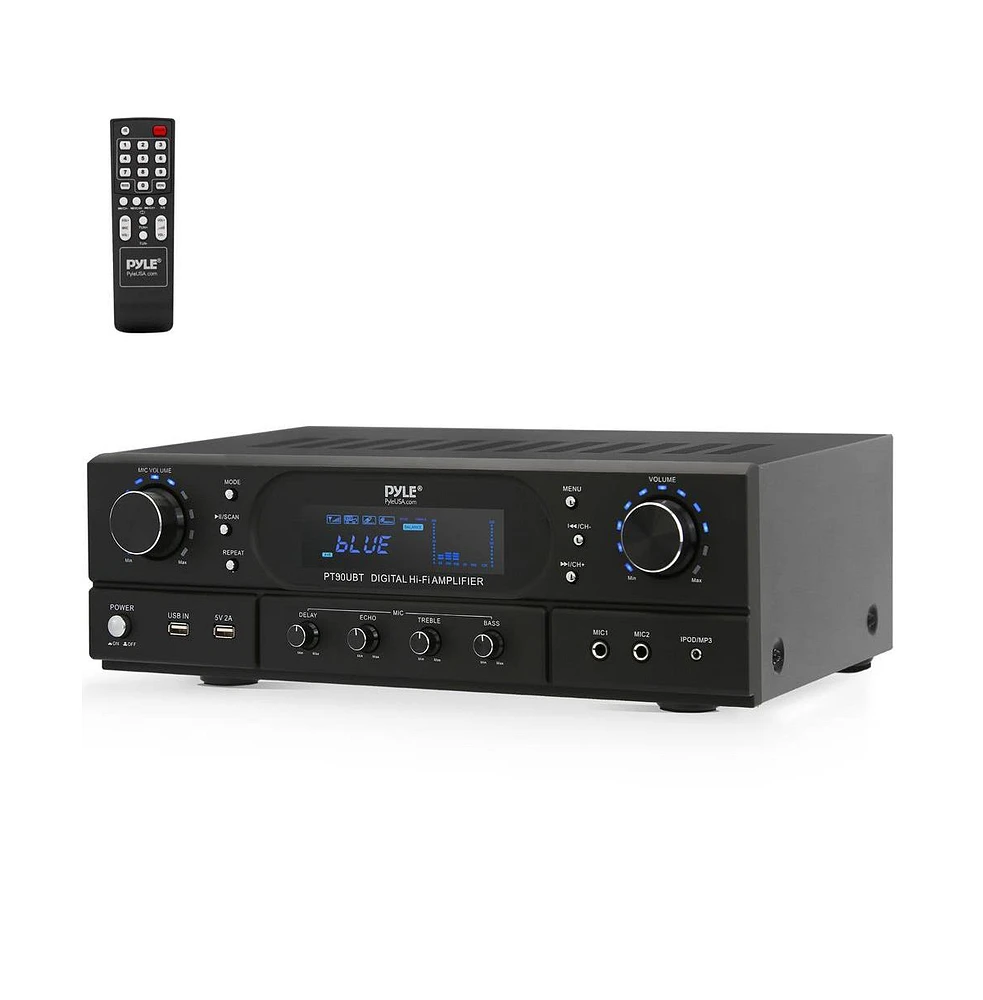 Pyle Home Theater Wireless Bt Streaming Receiver Amplifier