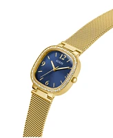 Guess Women's Gold-Tone Mesh Bracelet Watch, 32mm