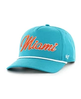 '47 Brand Men's Aqua Miami Dolphins Overhand Hitch Adjustable Hat