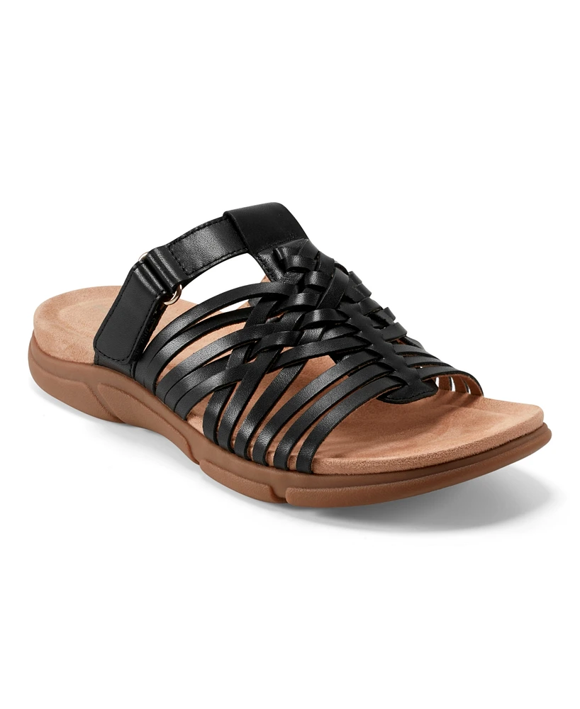 Easy Spirit Women's Mindi Woven Flat Slide Sandals