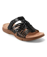 Easy Spirit Women's Mindi Woven Flat Slide Sandals
