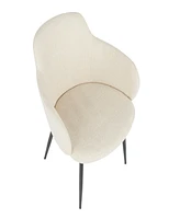 Lumisource 33" Metal Boyne Contemporary Accent Chair, Set of 2