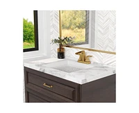 Casainc Centerset Faucet 2-handle Bathroom with Drain Assembly
