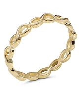 Devata Infinity Ring in 14K Gold, Size 6, approx. 1.5 grams.