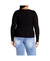 City Chic Plus Kaleigh Sweater