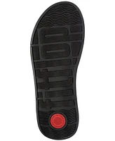 FitFlop Women's F-Mode Leather Flatform Back Strap T-Post Sandals