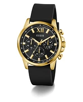 Guess Men's Multi-Function Black Silicone Watch