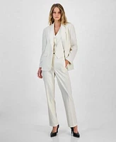 Bar Iii Womens Pinstriped Jacket Vest Pants Exclusively At Macys