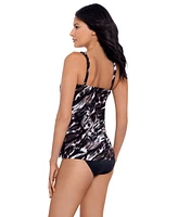 Miraclesuit Women's Tempest Mirage Underwire Drape-Front Tankini Top