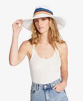 Steve Madden Striped Straw Panama Hat