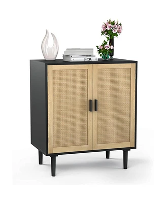 Slickblue Mid-Century Modern Sideboard Buffet Table Cabinet for Stylish Storage and Display