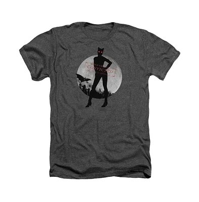 Batman Men's Arkham City Catwoman Convicted Adult Heather Tee / T-Shirt