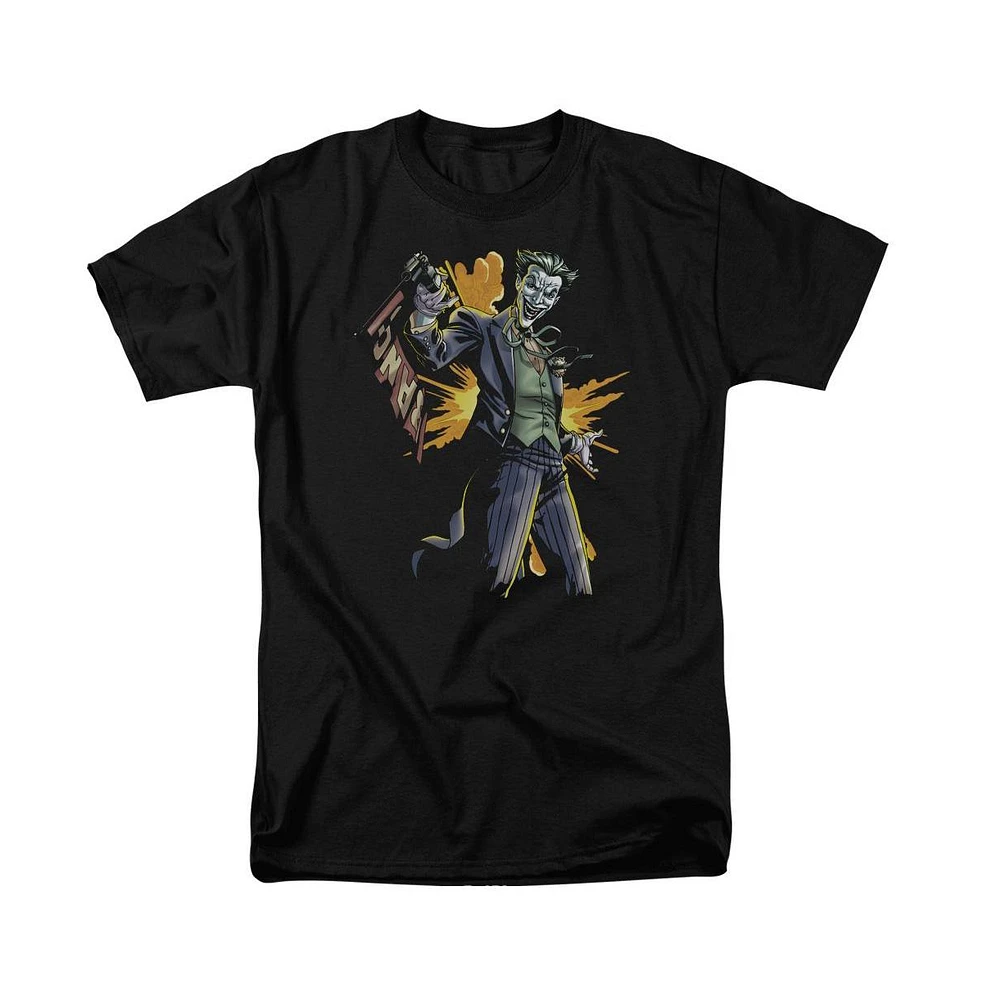 Batman Big & Tall Joker Bang Short Sleeve Adult Tee / T-Shirt