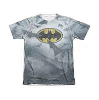 Batman Men's Bats Logo Adult 65/35 Poly/Cotton Short Sleeve Tee / T-Shirt