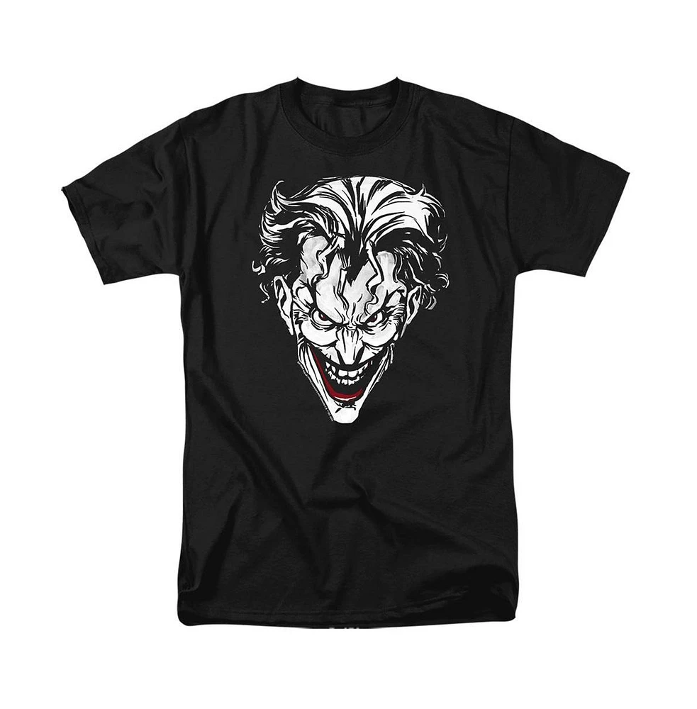 Batman Big & Tall Joker Red On Short Sleeve Adult Tee / T-Shirt