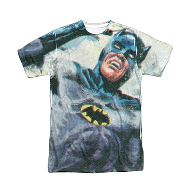 Batman Men's Classic Tv Foliage Short Sleeve Adult Poly Crew Tee / T-Shirt