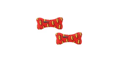 Mighty Medium Bone Red, 2 Pack Dog Toy