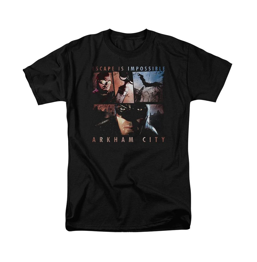 Batman Big & Tall Arkham City Escape Is Impossible Short Sleeve Adult Tee / T-Shirt