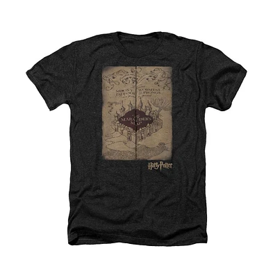 Harry Potter Men's Marauders Map Adult Heather Tee / T-Shirt