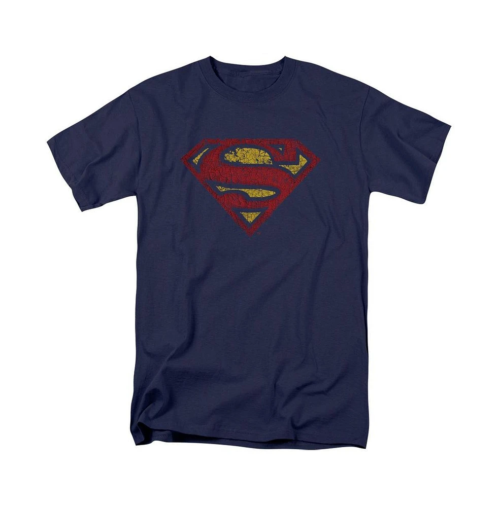 Superman Men's Crackle S Short Sleeve Adult Tee / T-Shirt