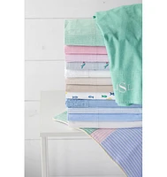 Lands' End Cotton Oxford Stripe Bed Sheet Set