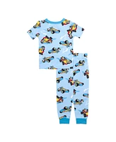 Mickey Mouse Toddler Boys Short Sleeve Tee and Open Leg Pant, 2-Piece Pajama Set